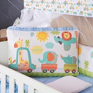 Kit Berço Bebê com 13 Peças Estampado Menino (Carrinhos)