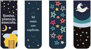 Kit 4 Marcadores De Páginas Magnéticos Exclusivos Estrelas