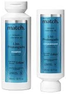 Kit Match Liso Prolongado: Shampoo 300ml + Condicionador 280ml