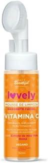 Sabonete Facial Mousse Espuma de Limpeza Vitamina C Face Beautiful Vegano 150ml