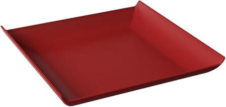 Coza - Prato Quadrado Casual Pequeno Cozy - Vermelho Bold