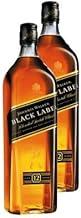 Johnnie Walker, Whisky Escocês, Black Label, 1L, Tradicional, 12 Anos, 2 Unidades, Escócia