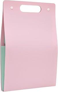 Pasta Sanfonada, Polibras, Plástica, A4, 12 Divisões, Vertical, Rosa P