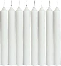 Pacote com 10 velas brancas de longa duração 9 horas - Parafina Pura - Para Festas, Rituais ou Orações