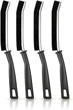 Kit 4 Escovas de Limpeza Fina Multiuso para Cantos Difíceis Escova para Trilhos de Janela, Rejuntes, Box de Banheiro, Pia e Cozinha Escovinha de Limpeza Profunda Escova Multifuncional