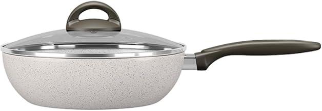Brinox - Wok com Tampa 24Cm 2,3L Ceramic Life Suprema - Vanilla