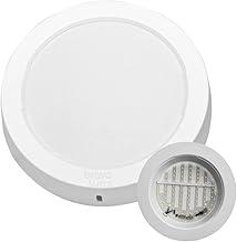 Painel Com Placa de Led Taschibra 24W Lys Redondo Sobrepor Bivolt 3000K Amarelo Quente