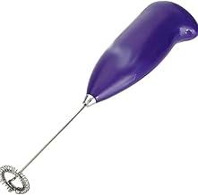 Mini Mixer Elétrico Portátil Misturador de Bebidas Espumador de Leite a Pilhas AA, Batedor para Café, Cappuccino, Chocolate Quente, Whey e Shakes (Roxo)