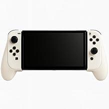 Suporte de Controle para Nintendo Switch e Switch OLED, Joystick, Grip, Anatômico, Manete, Leve e Resistente (Brancoo)