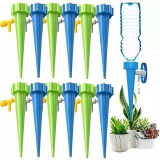 Gotejadores de Plástico para Plantas, Irrigador Regulável Automático, Compatível com Garrafa PET, para Vasos, Jardim e Flores, com Controle de Vazão (12, Aleatoria)