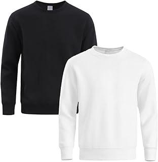 Moletom Masculino de Frio Liso Gola Careca Flanelado e Macio