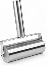Rolo De Massa Inox Antiaderente Cilíndrico 18cm Cozinha Profissional Massas Pizzas Pães Confeitaria Multiuso Premium