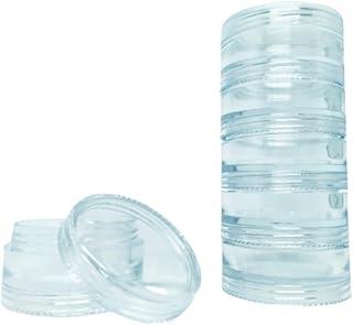 10 Potes de Acrilico com Tampa Rosca Maquiagem 4gramas