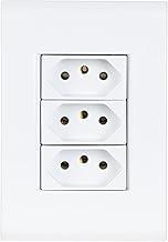 Tramontina Conjunto 3 Tomadas 2P+T 10A 250 V 4x2 Liz Branco