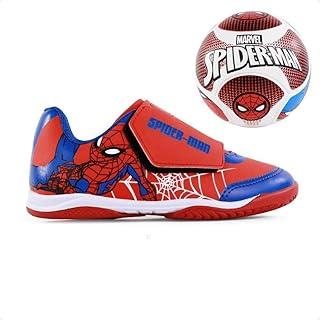 Kit Marvel Chuteira e Bola Homem Aranha Infantil