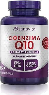 Sanavita - Coenzima Q10 - Bioidêntica com Ômega 3 e Vitamina E - 60 Cápsulas
