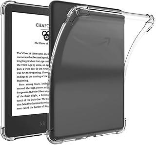 Capa Case Transparente para Kindle Paperwhite de 7 polegadas Modelo SA569P de 12 Geração 2024 + Película Protetora