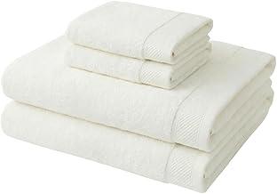 Jogo de Toalhas 4 peças Luxo Confort 100% Algodão Banhão 500g/m² Grossa Macias, Felpudas e Alta Absorção Sarah Enxovais - 2 Banhão + 2 Rosto (Branca)