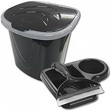 Kit Organizador De Pia Lixeira Com Rodo E Porta Detergente Em Polipropileno Este Conjunto Prático E Elegante É Perfeito Para Otimizar O Espaço E Manter Os Itens Essenciais Da Sua Pia Sempre À Mão