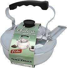 Chaleira Bule Inox 1 Litro com Filtro Infusor Cha Econômica