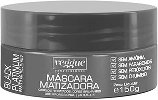 Máscara Matizadora Black Preto Efeito Acinzentado Veggue Profissional 150g