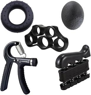 Hand Grip Kit 5 Em 1 Para Fortalecimento Das Mãos, Dedos E Antebraço Ideal Para Treinos, Reabilitação, Alívio De Estresse E Melhora Do Desempenho Muscular Premium Dupin