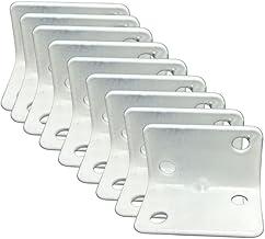 Kit 10 Cantoneiras de Fixação 4 Furos Branco – Aço para Móveis, Prateleiras e Marcenaria