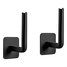 Gancho Adesivo para Bonés e Chapéus de Parede, Organizador Multiuso para Acessórios, Kit com 2 Suportes Pretos, Sem Perfuração Sanfé