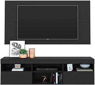 Rack com Painel Tv 65" Suspenso Flórida Multimóveis V3299 Preto