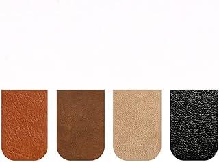 4 Marcadores página Magnéticos de Couro Ecológico Marcadores Presente para amantes do livro e leitores