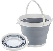 Balde De Silicone Dobrável 3L, Retrátil, Compacto, Flexível, Com Alça, Ideal Para Pequenas Limpezas e Apartamentos