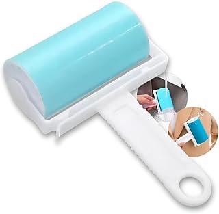 Rolo Adesivo Removedor de Pelos Roupa Pet, Refil Incluso, Limpador de Tecidos, Lavável e Reutilizável