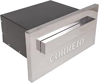 Caixa Correio Embutir Inox 20cm Profundidade Moderna Luxo (Correio)