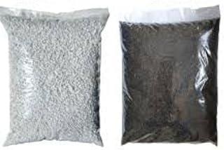 Perlita Expandida e Casca de Arroz Carbonizada 5 litros cada Para Plantas Orquideas Cactos e Suculentas