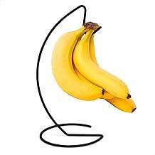 Suporte para Cacho de Bananas e ou Acessórios na Cor Preto Elegância, praticidade