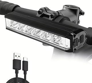Farol de Bike com 6 leds e Barra de Led Luz Diurna Para Bicicleta, Luz de Bicicleta