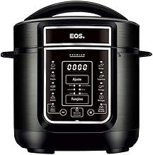 Panela de Pressão Elétrica 5 Litros EOS Multicooker Digital Inox Preto EPP50DP 220V