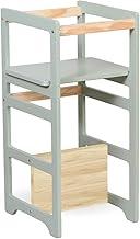 Torre De Aprendizagem Montessori 4 Em 1 Laqueada Verde Cha Regula Altura