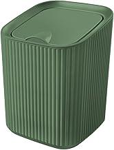 Lixeira De Cozinha Escritório Banheiro 1,25L Tampa Design Moderno (Verde)