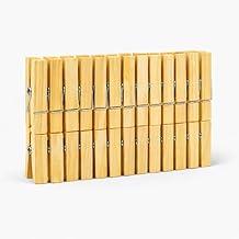 Kit 24 Prendedores de Madeira para Roupa Varal Prende Forte Resistente Premium