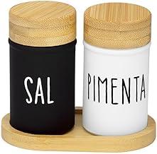 Haüskraft- Saleiro/Pimenteiro de vidro Doha 90 ml 3 peças