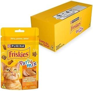 FRISKIES® PARTY MIX Petisco para Gatos Adultos Frango, Fígado e Peru 40g - Display 15 Unidades