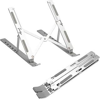 PIX Suporte notebook alumínio ajustável ergonômico dobrável portátil leve resistente 6 níveis de inclinação ventilado para mesa escritório home office 10 a 17 polegadas