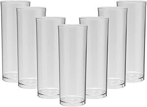 Kit Copo 50pçs Long Drink Acrilico Premium 330ml (TRANSPARENTE)