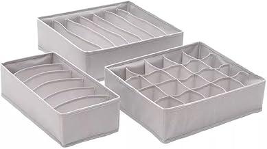 Kit 3 Organizadores de Gaveta para Calcinhas, Meias e Sutiãs