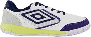 Chuteira Umbro Pro Challenge Uptake Futsal Branca e Roxa