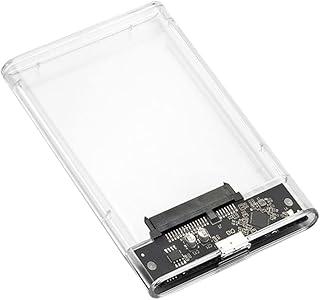 VERDE Capa Case Gaveta para HD Externo e SSD SATA 2.5 USB 3.0 Transmissão 5 Gbps até 2TB Compatível com Windows, Mac OS e Linux, Transparente