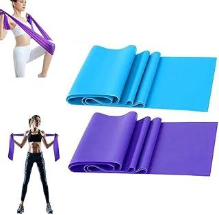 Kit 2 Faixas Elasticas Thera Band Para Exercícios Fisicos Fisioterapia Alongametos Treino em Casa, Resistente