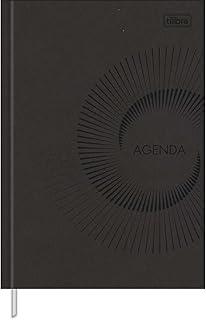 Tilibra - Agenda Executiva Costurada Diária 14,5 x 20,5 cm Prátika Permanente - Preta