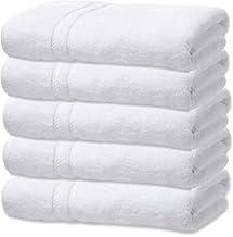Kit 4 Toalhas de Banho Branca Hotel Macia Felpuda - Prata - Costura Dupla Reforçada (Branco Off White)